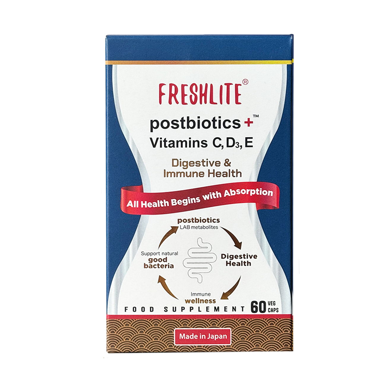 DAILY GUT HEALTH SUPPORT | High-Strength Vegan Postbiotics with Vitamins C, D3 & E | Effective Relief from IBS, Diarrhoea, Bloating & Irregularity | Advanced Digestive Support Beyond Pre & Probiotics