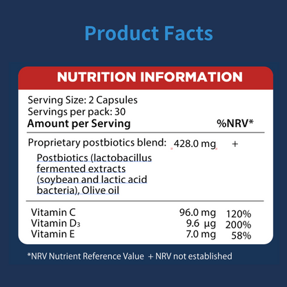 Daily Gut Health Support | Advanced Plant-Based Postbiotics with Essential Vitamins | Natural Relief from IBS, Diarrhoea, Bloating & Irregularity | Advanced Support Beyond Pre & Probiotics | Made in Japan