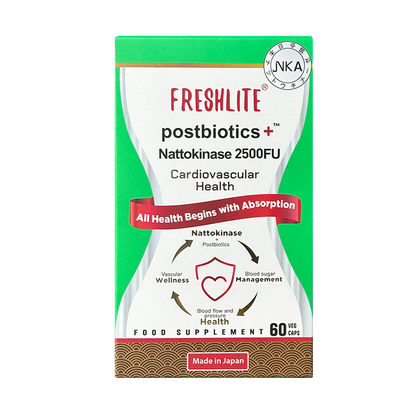 CARDIOVASCULAR SUPPORT - 2500FU Nattokinase & Postbiotics: Natural, Effective Relief from Blood Pressure, Cholesterol & Clot - JNKA Certified