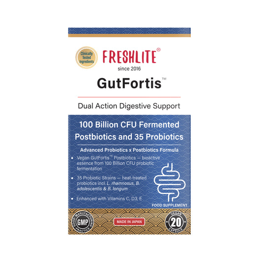 GutFortis™ for Gut & Digestive Health - Travel Blister Pack, 10-Day Supply - via Gut-Digestion Axis