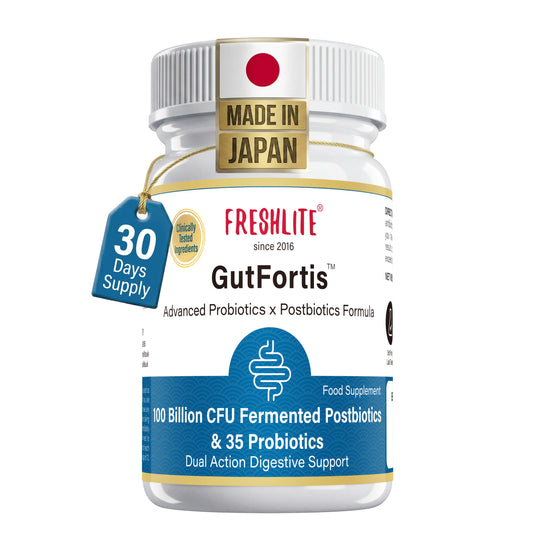GutFortis™ | 100 Billion CFU Fermented Postbiotics & 35 Probiotics