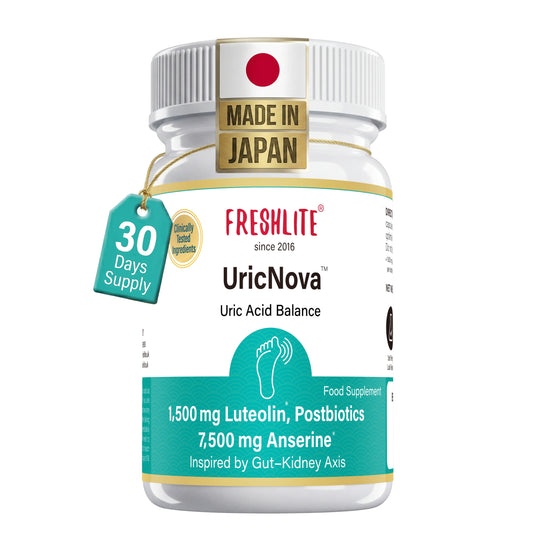 UricNova™ | 1,500mg Luteolin, Postbiotics & 7,500mg Anserine