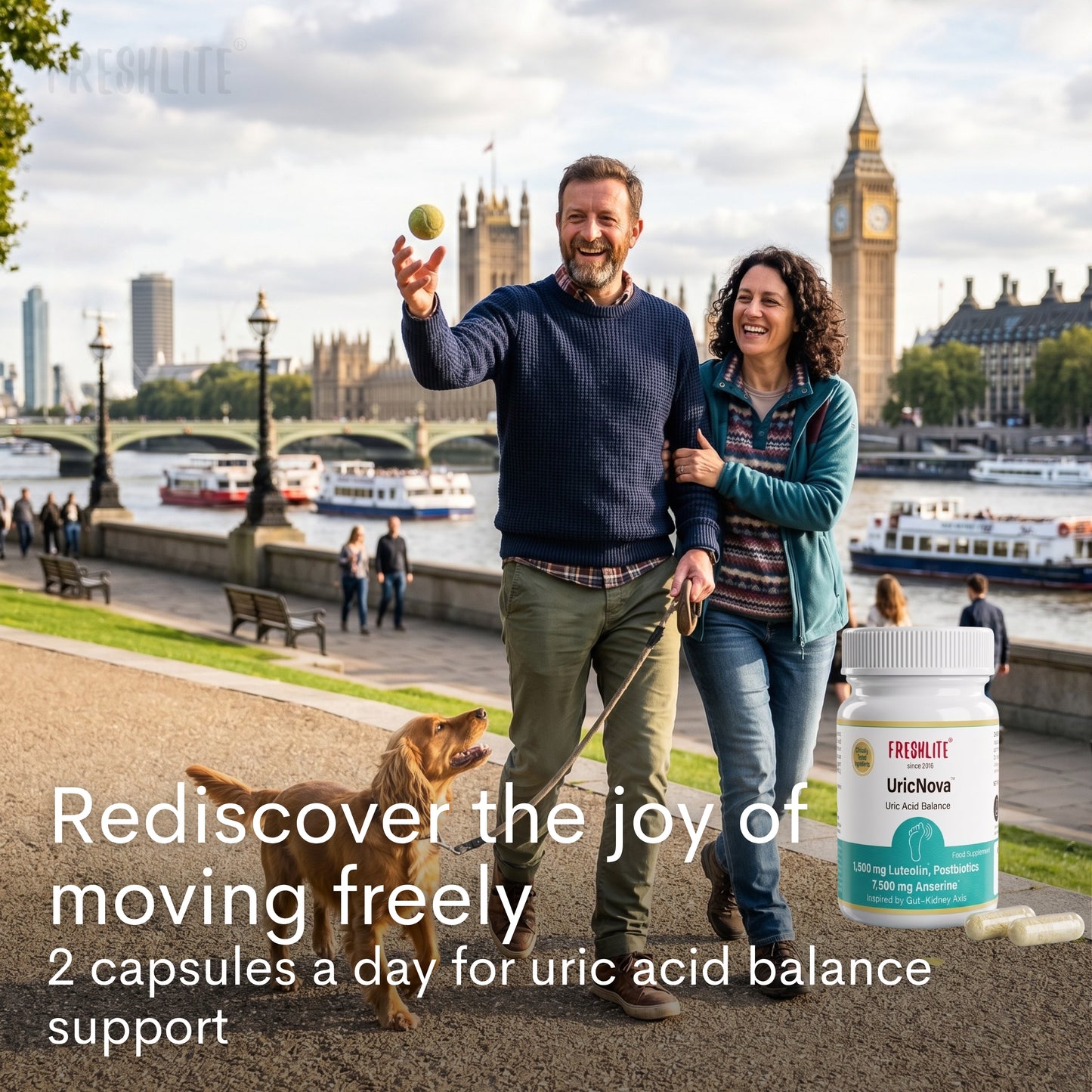 UricNova™ | 1,500mg Luteolin, Postbiotics & 7,500mg Anserine