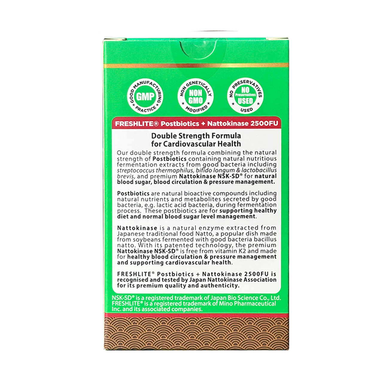 CARDIOVASCULAR SUPPORT - 2500FU Nattokinase & Postbiotics: Natural, Effective Relief from Blood Pressure, Cholesterol & Clot - JNKA Certified